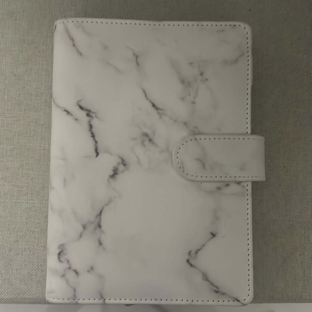 Money Saving Binder, A6 Leather‎ Budget Binder with Zipper Envelopes
